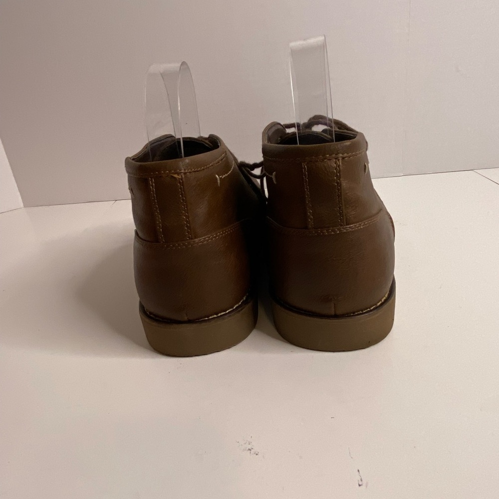 Men's Dexter Comfort Memory Foam Brown Lace up Ankle Boots Size 13 - Picture 4 of 8